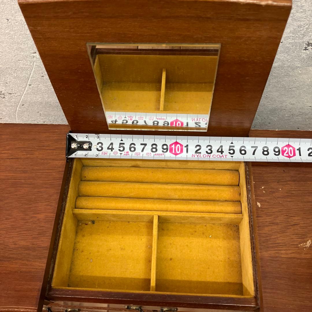 ヴィンテージ 木製 小物入れ 小物収納 ジュエリーケース アクセサリーケース