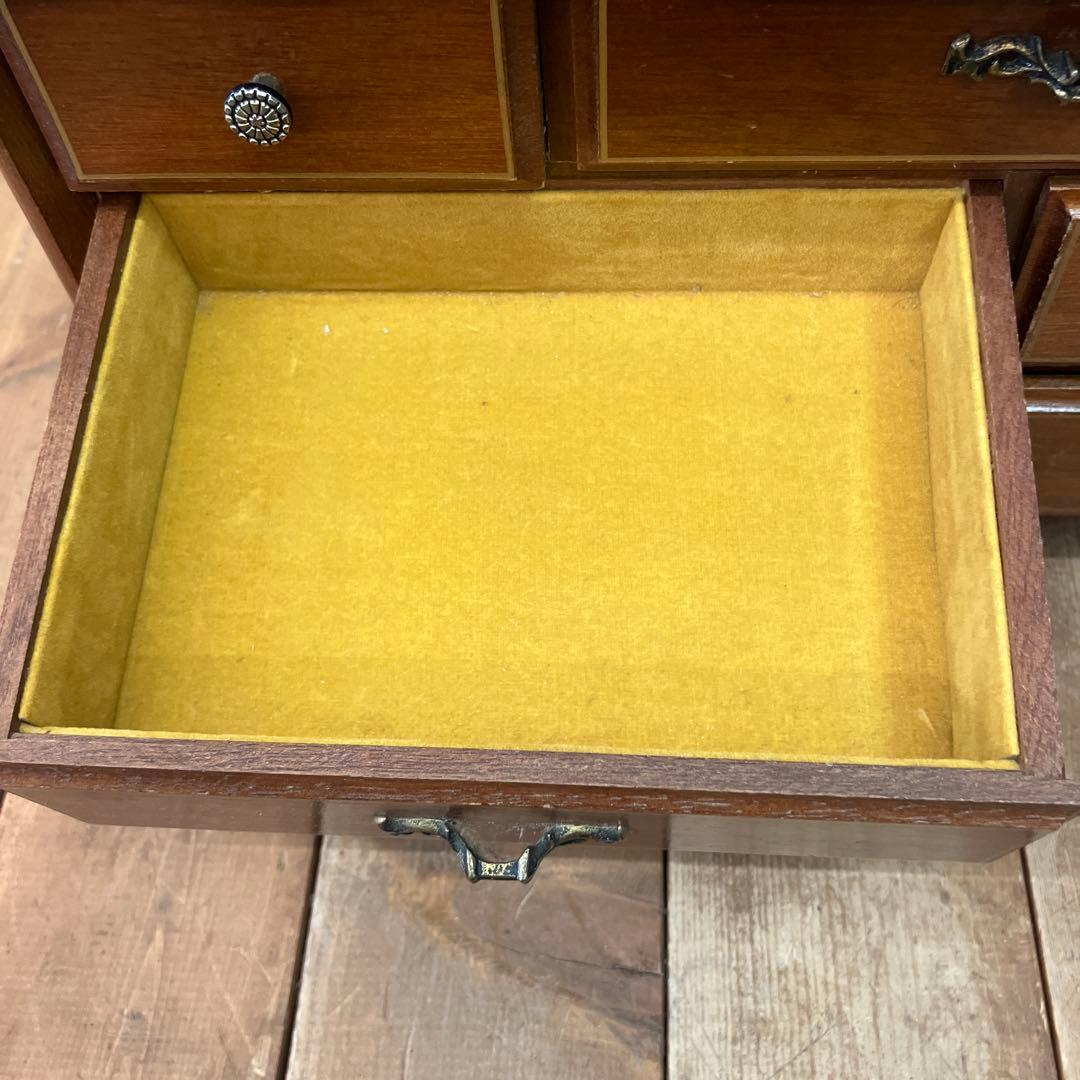 ヴィンテージ 木製 小物入れ 小物収納 ジュエリーケース アクセサリーケース