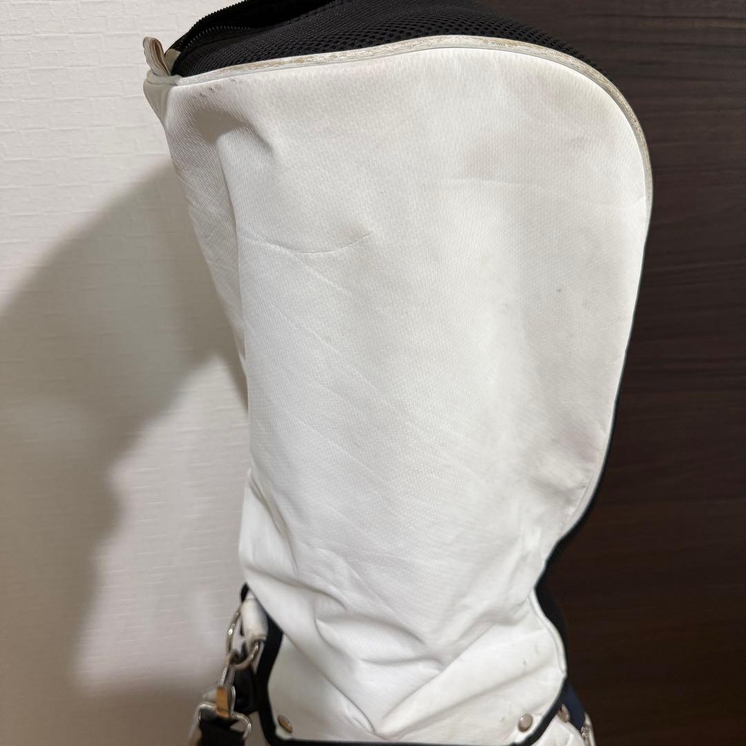 TaylorMade キャディバッグ ゴルフバッグ ホワイト/レッド/ブルー