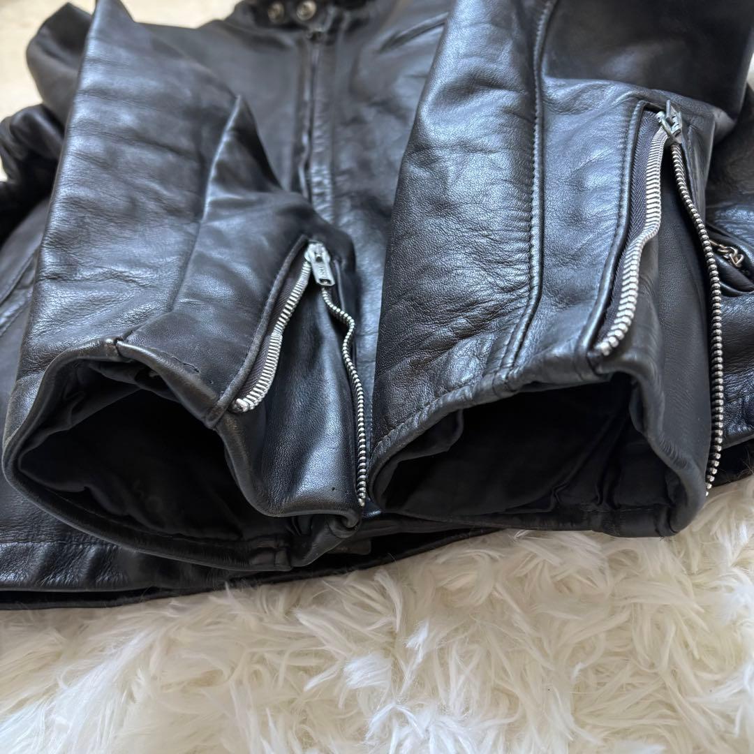 米国製40 SCHOTT ショット シングル ライダース ボアライナー XL