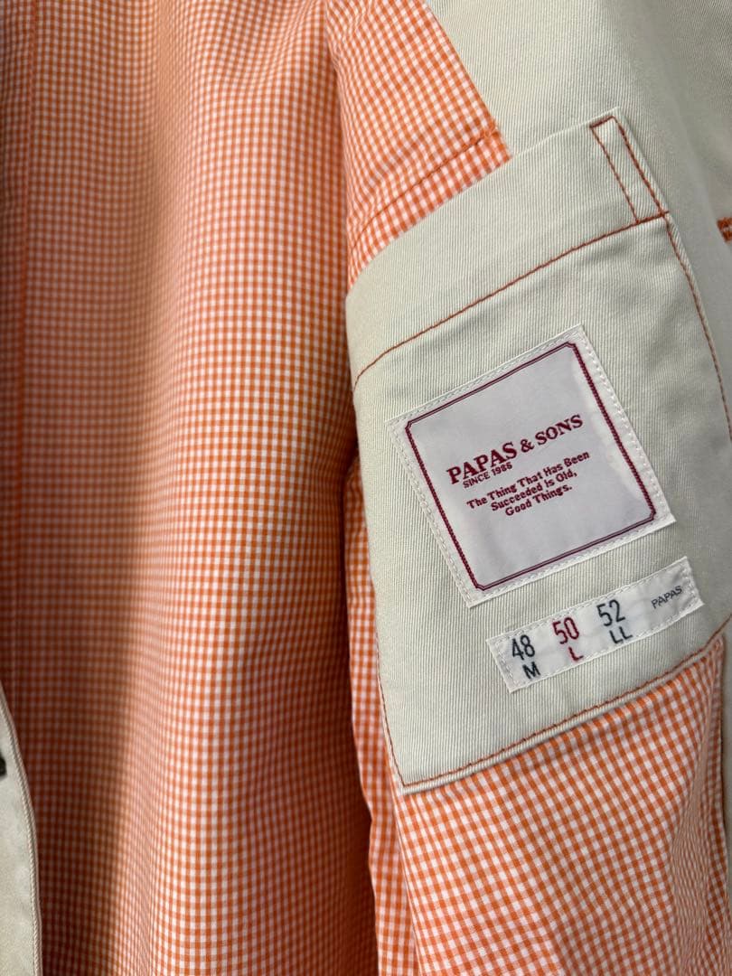 PAPAS & SONS ベージュジャケット