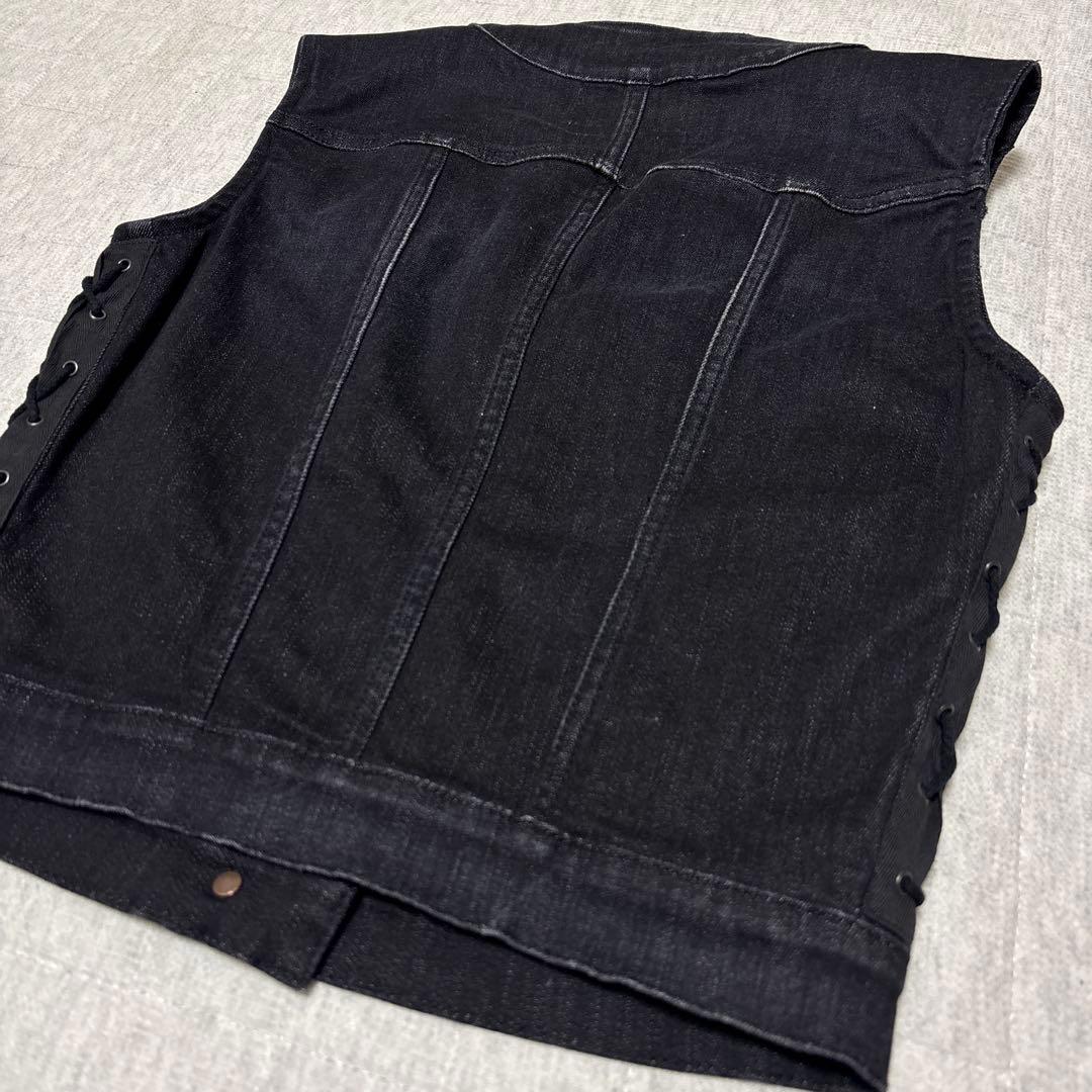 Alexander McQueen ブラック デニム ベスト