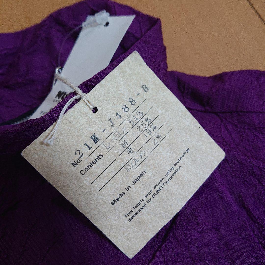 未使用 布 nuno ジャケット 絹 レーヨン ウール