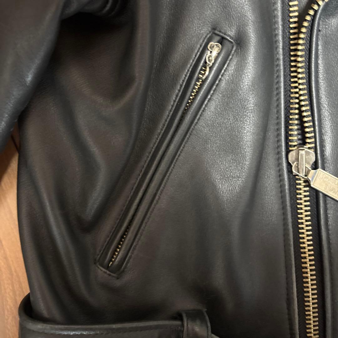 Harley-Davidson ダブルライダースジャケット ブラック　Ｌ　韓国製