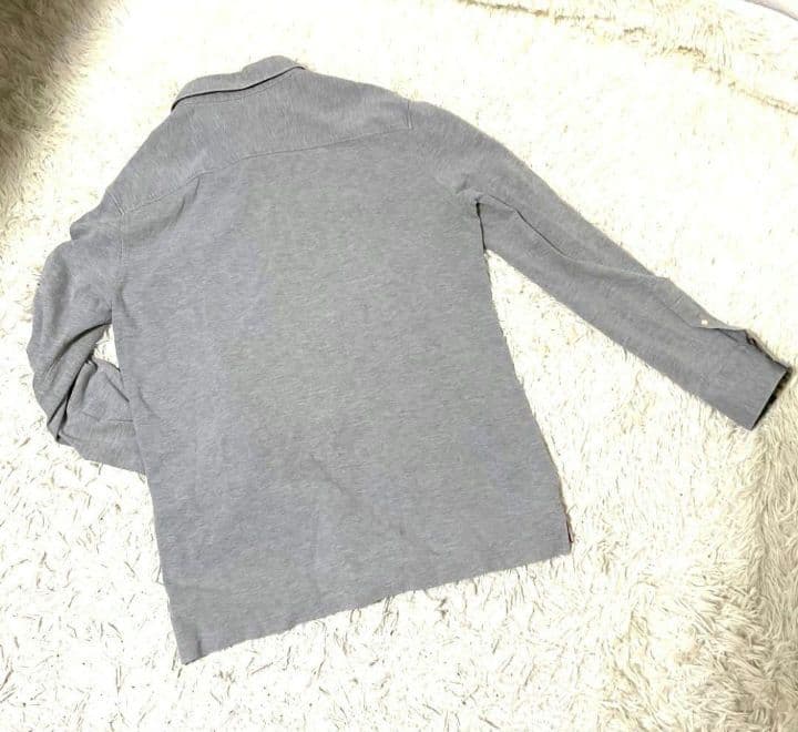 ♯177 PsychoBunny サイコバニー長袖シャツ 迷彩 ロゴ刺繍パッチ