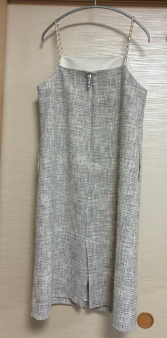 【クリーニング済！アナイ】ブッチャーツイードジャンパードレス 38 入園 入学