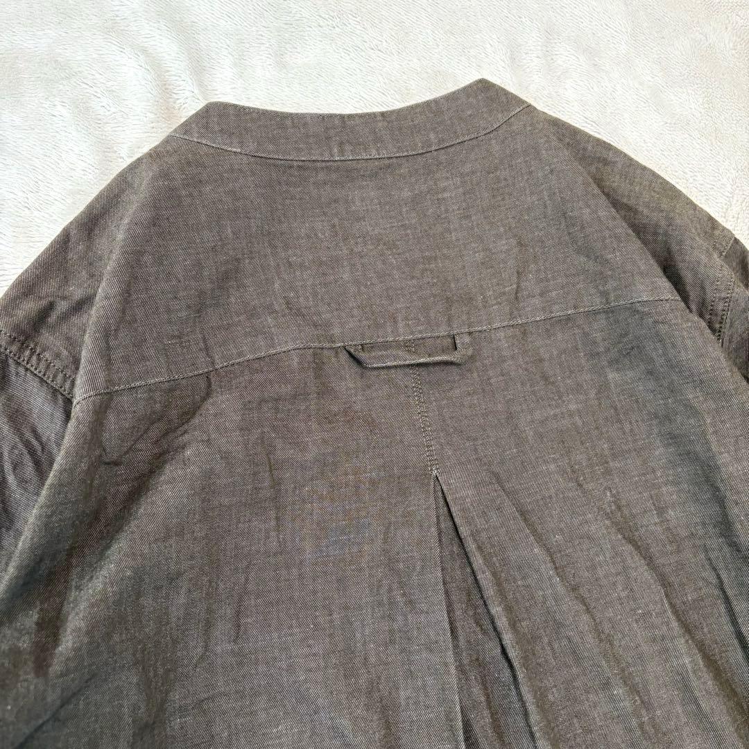 MHL. マーガレットハウエル コットン バンドカラー　Aラインワンピース