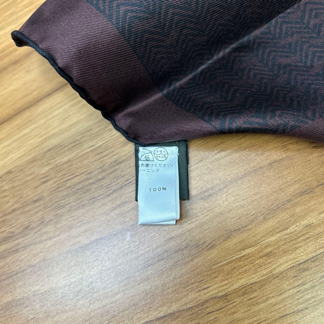 Berluti シルクハンカチ ヘリンボーン