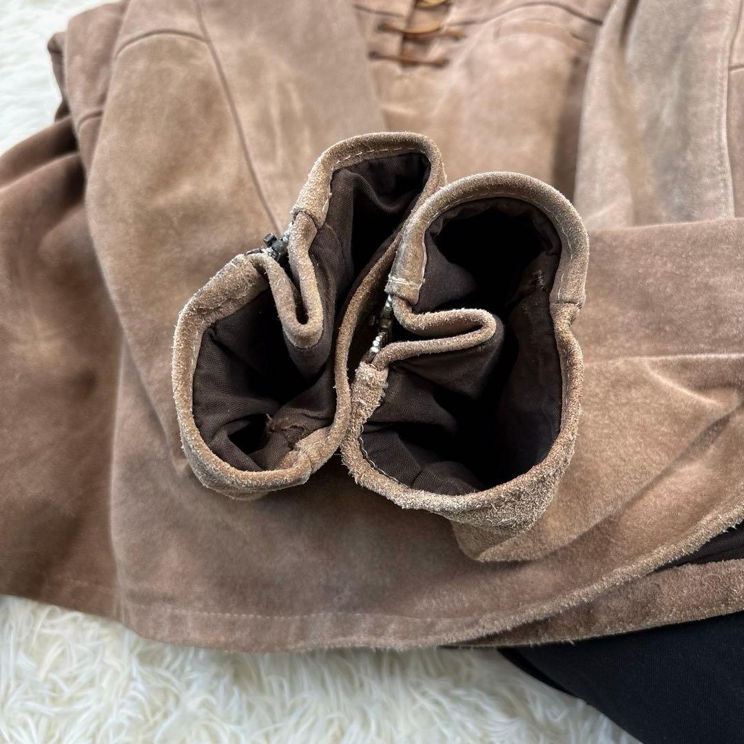 ✨希少・レースアップ✨ショット　レザージャケット　プルオーバー　スエード　米国製