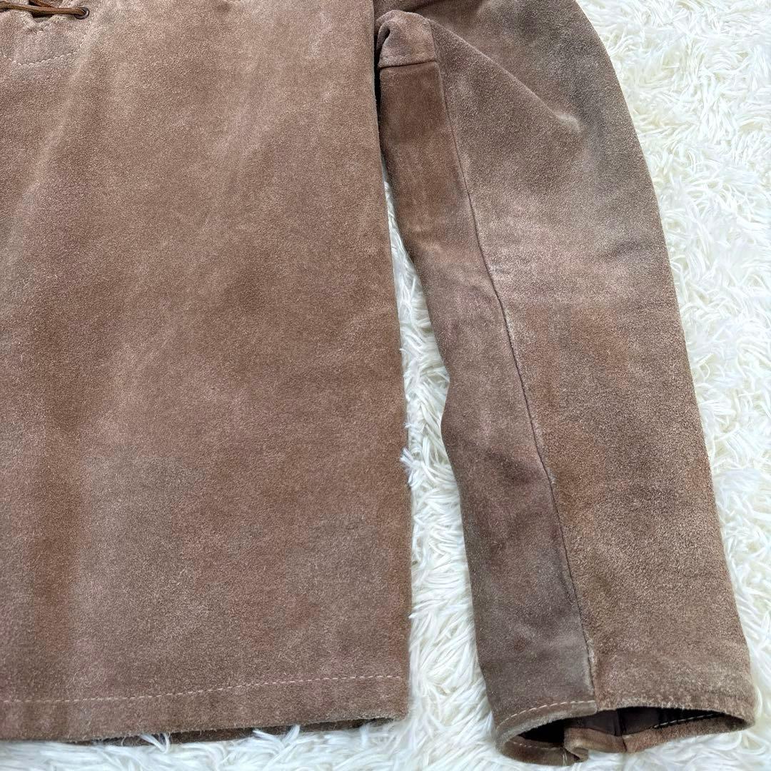 ✨希少・レースアップ✨ショット　レザージャケット　プルオーバー　スエード　米国製