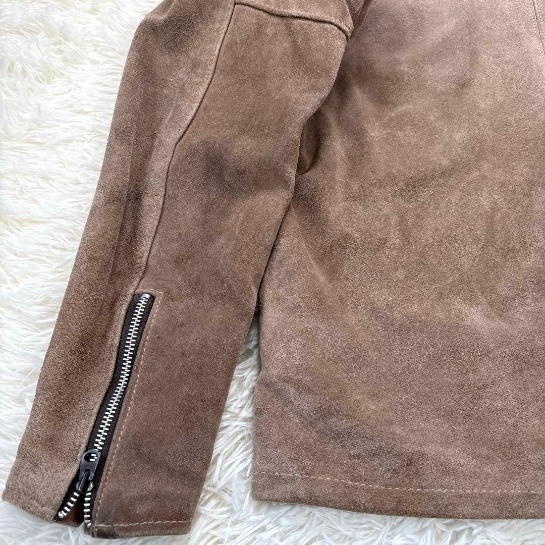 ✨希少・レースアップ✨ショット　レザージャケット　プルオーバー　スエード　米国製