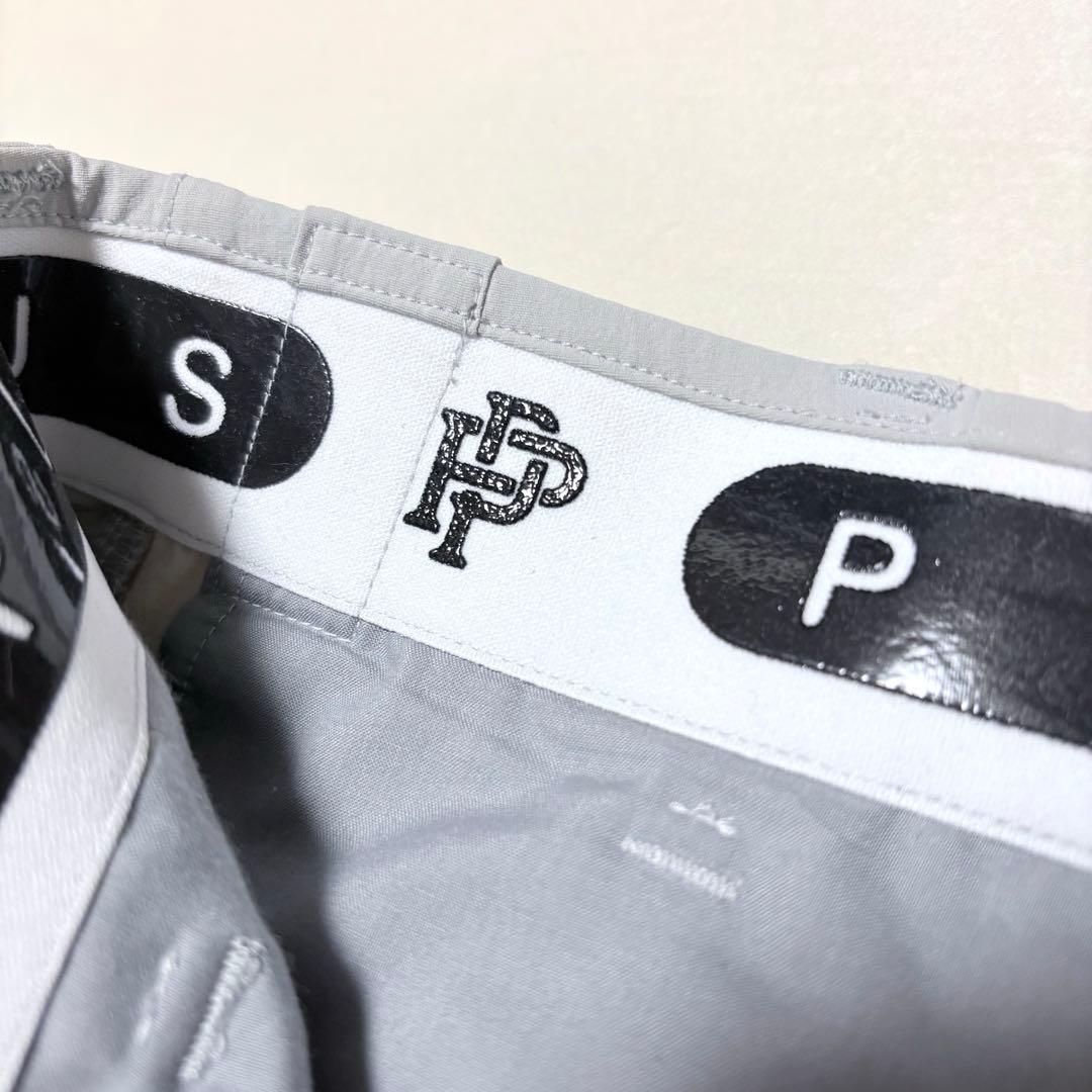 【極美品】PAPAS+ ゴルフスラックスパンツ 刺繍ロゴ 希少モデル 50