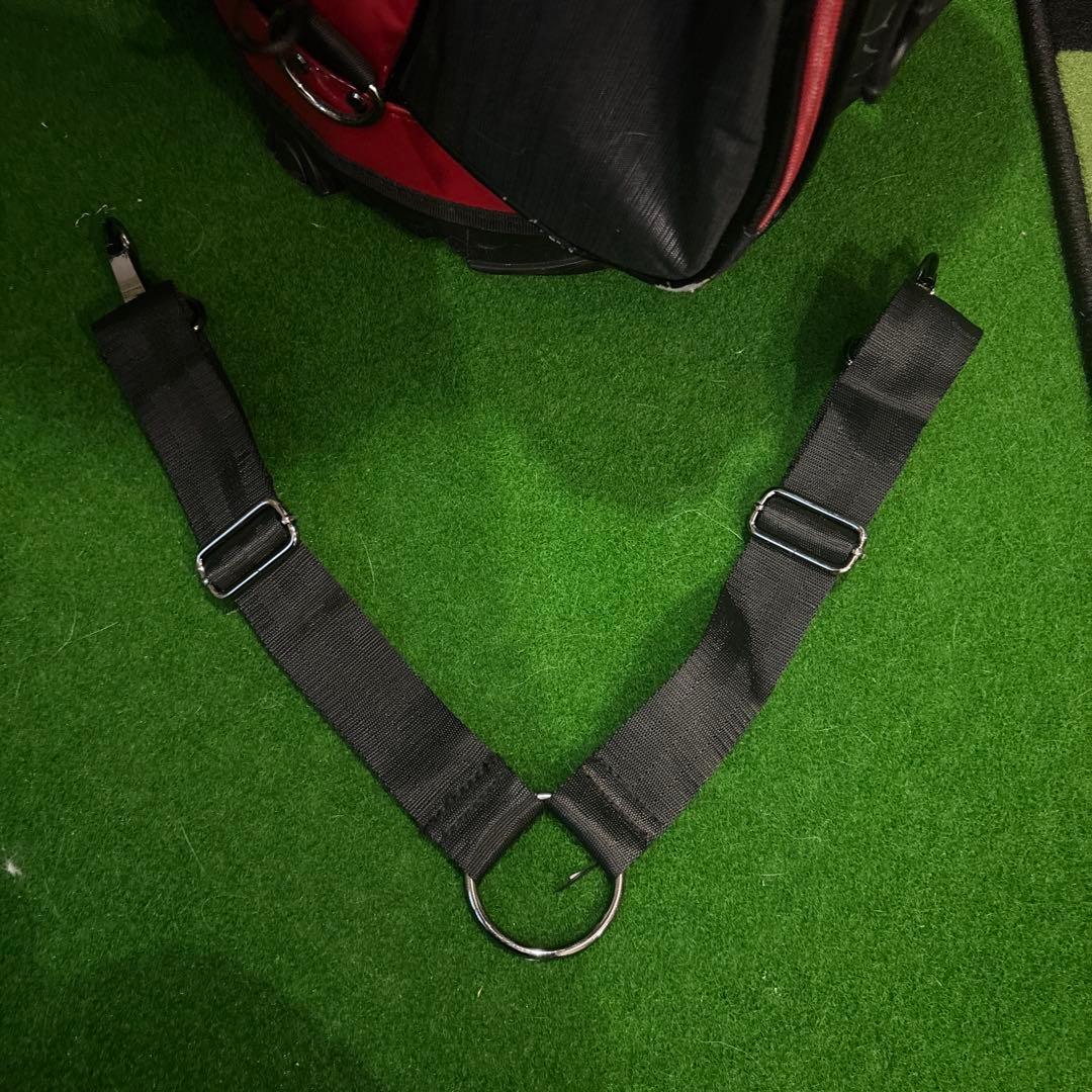 Piretti キャディバッグ 黒/赤