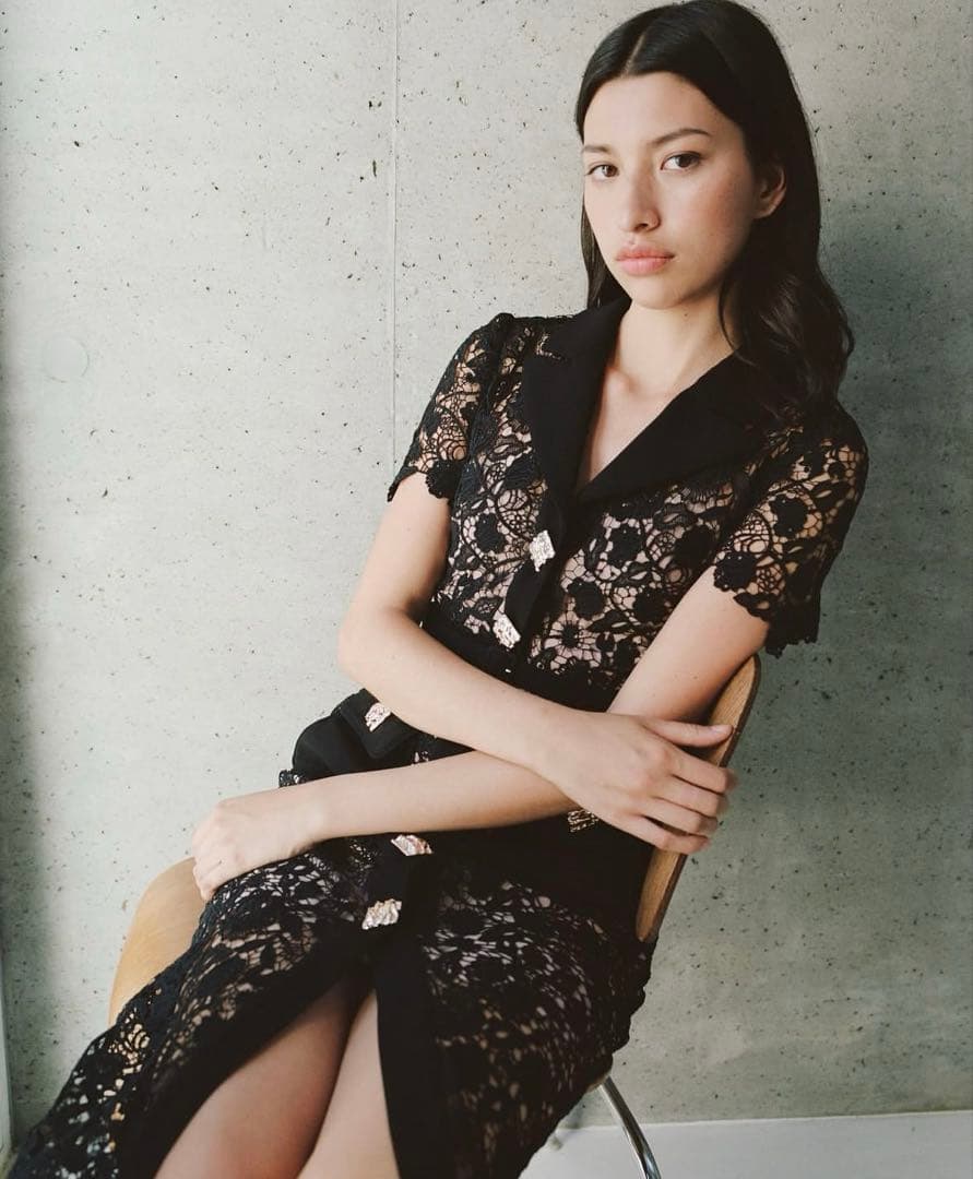 SELF PORTRAIT MAGNOLIA LACE DRESS ワンピース