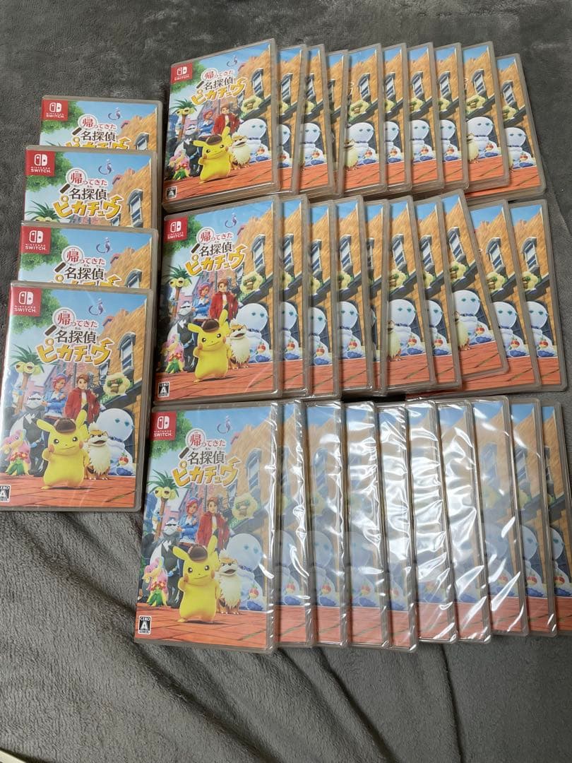 任天堂 スウィッチ 帰ってきた 名探偵ピカチュウ ソフト 34個 新品未開封