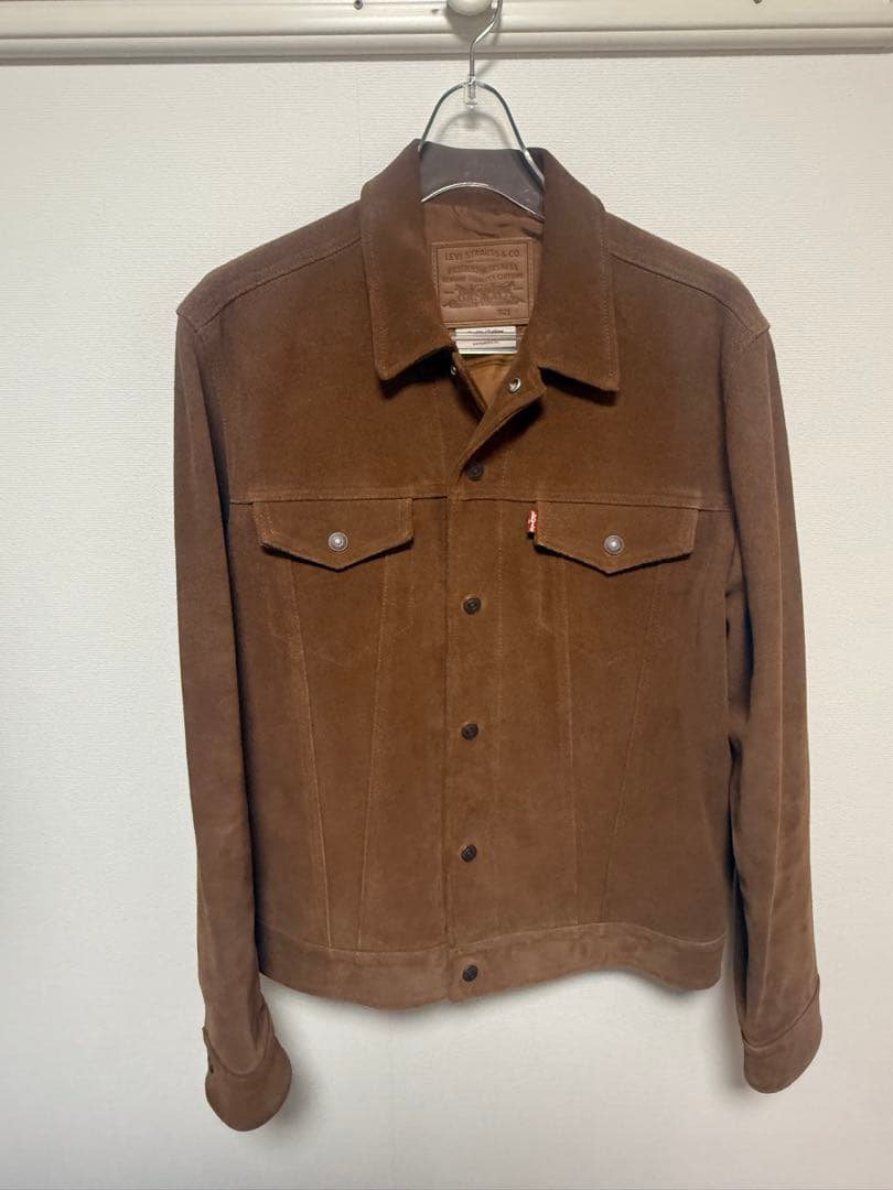 Levi's スエード ブラウンデニムジャケット