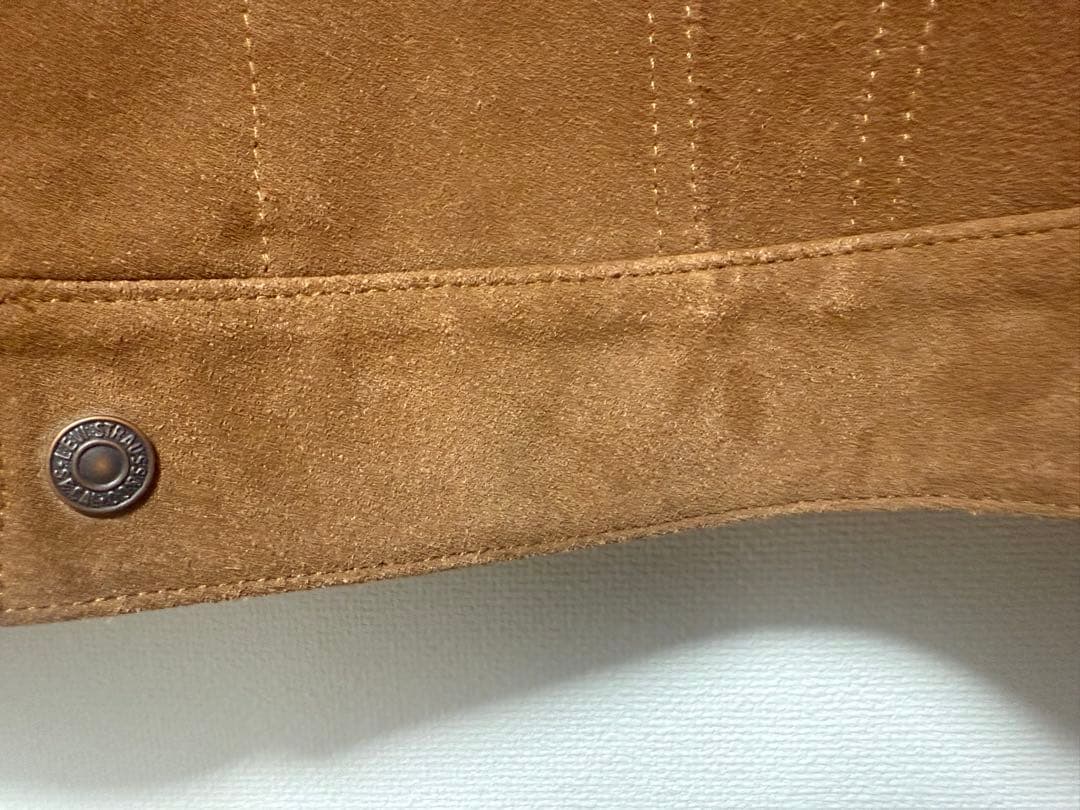 Levi's スエード ブラウンデニムジャケット