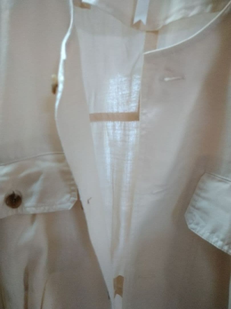 Dignite collier　アイボリー 長袖シャツワンピース