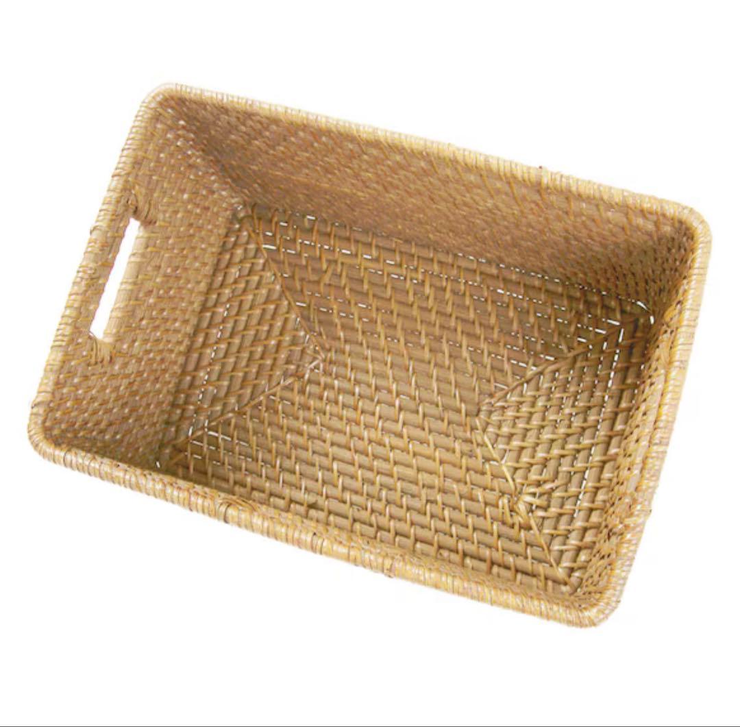 ニトリ　ラタンバスケット　レギュラー　ナチュラル　3セット　送料込み