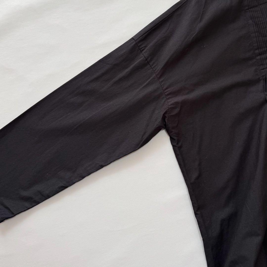 mizuiro ind ピンタックエンブロイダリーシャツワンピース