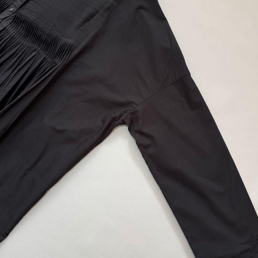 mizuiro ind ピンタックエンブロイダリーシャツワンピース