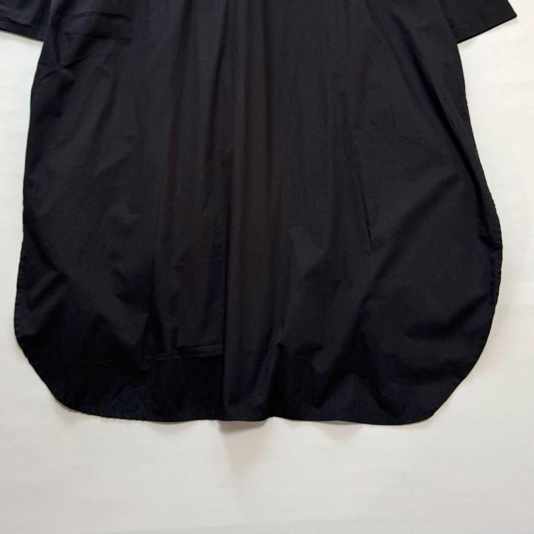 mizuiro ind ピンタックエンブロイダリーシャツワンピース