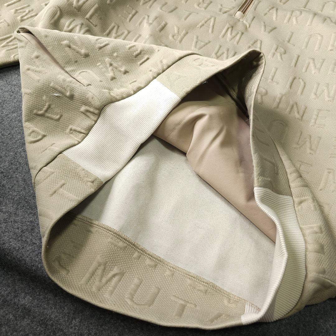 【ムータマリンゴルフ】人気エンボスロゴ総柄 長袖ゴルフブルゾンジャケット5