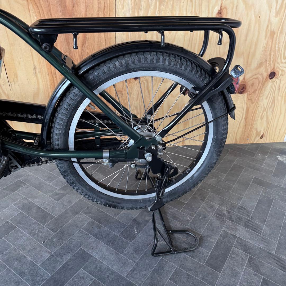 電動アシスト自転車 グリーン シティタイプ バスケット付き