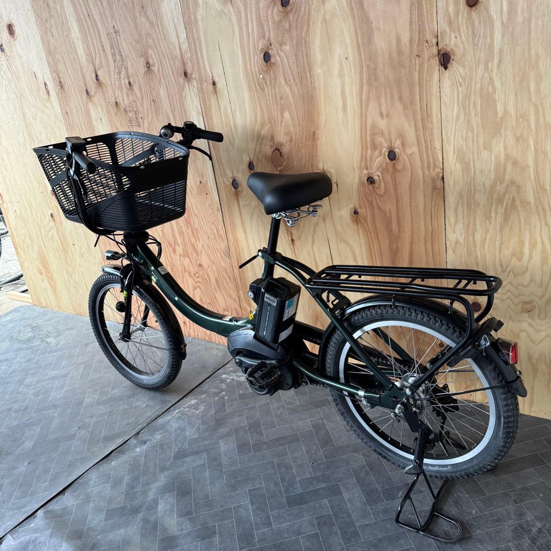 電動アシスト自転車 グリーン シティタイプ バスケット付き
