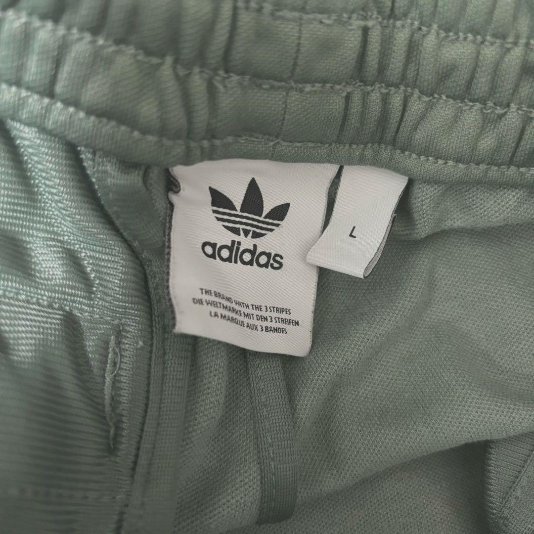 ☆人気　アディダス　ベッケンバウワー　トラックパンツ　ジャージ　くすみ緑系 L
