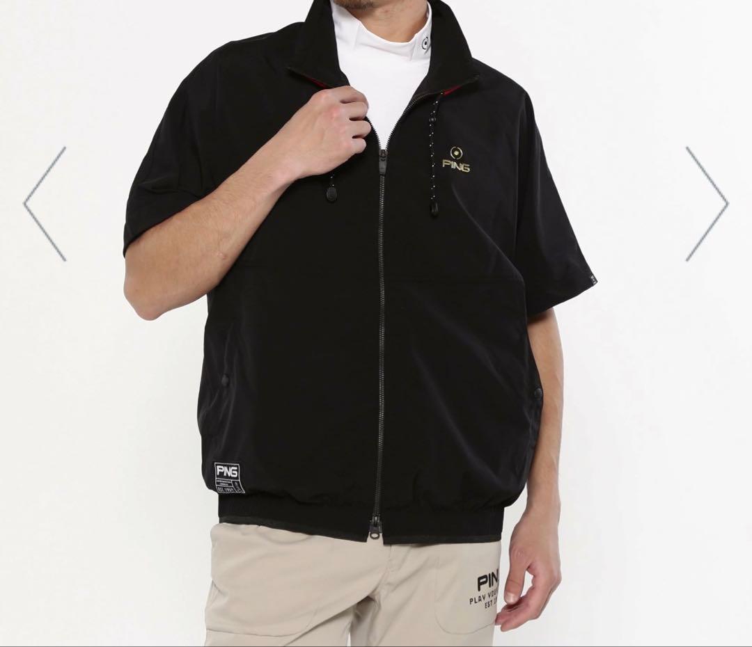 新品定価3.2万 PING APPAREL 2WAYフルジップブルゾン ブラック