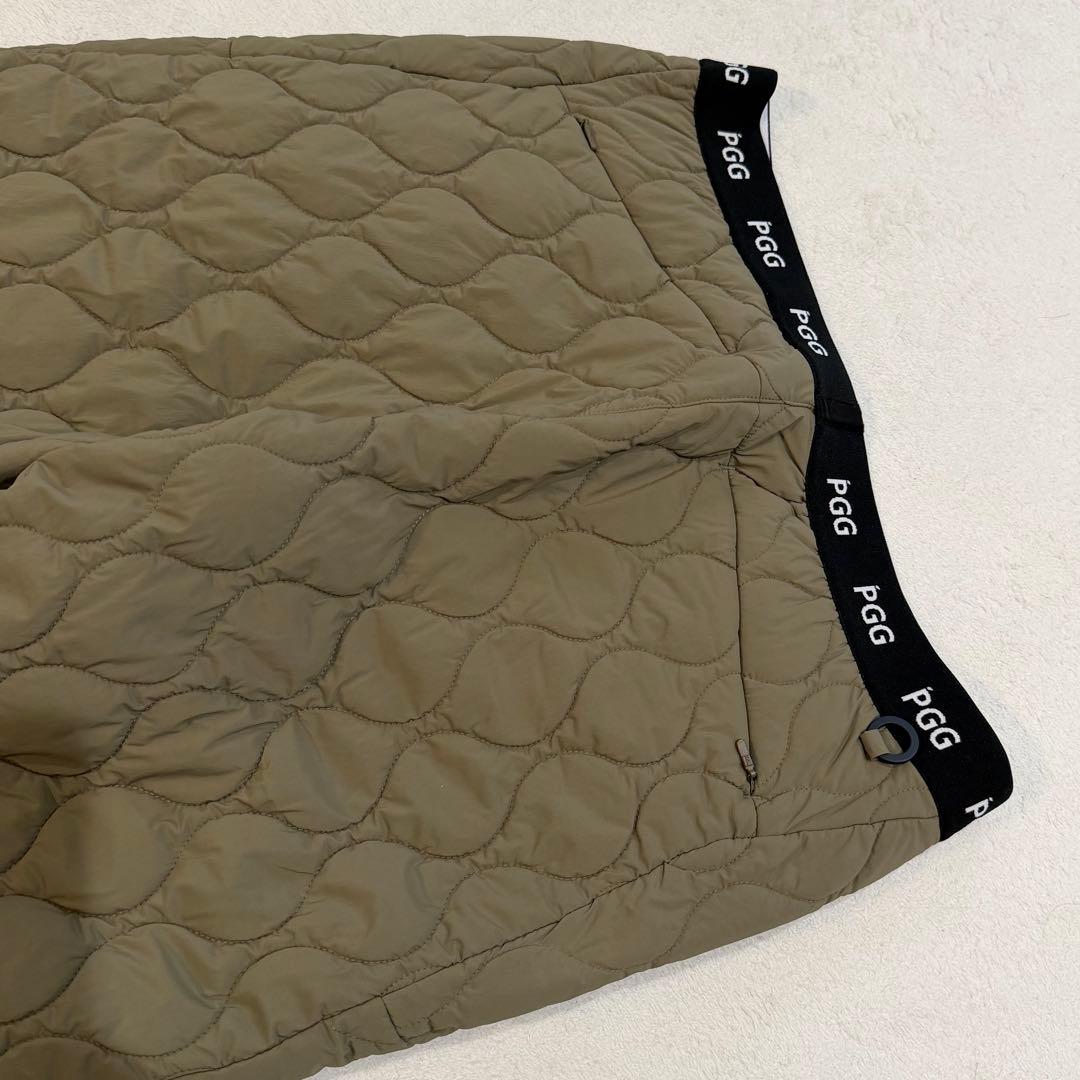 パーリーゲイツ PGG 中綿キルティングパンツ　カーキ　定価39600円　L