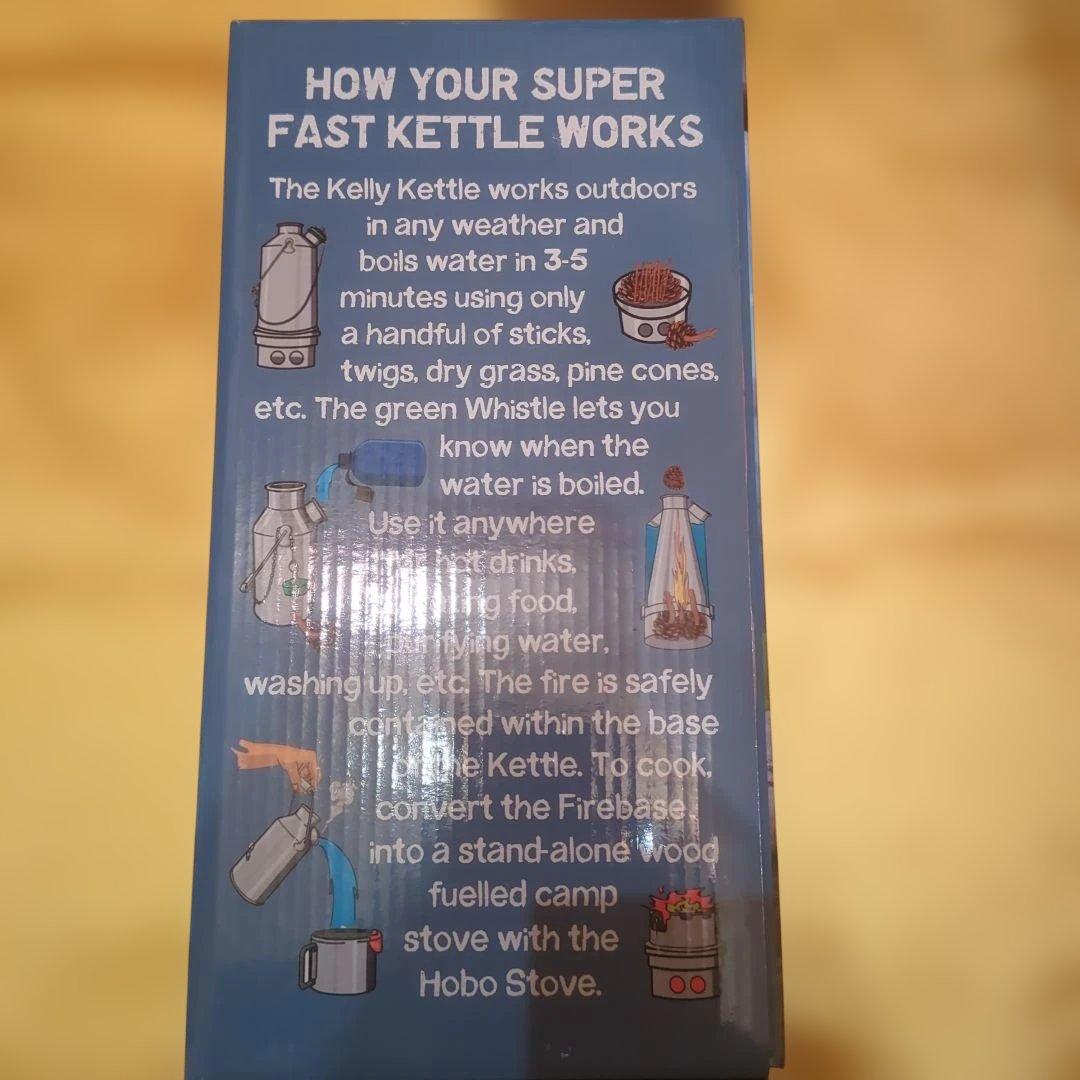 Kelly Kettle ケリーケトル　ステンレス　フルキット　新品未使用箱付き