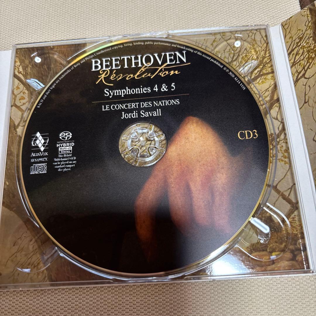 ジョルディ・サヴァール指揮　ベートーヴェン作曲、交響曲1番から9番SACD6枚組