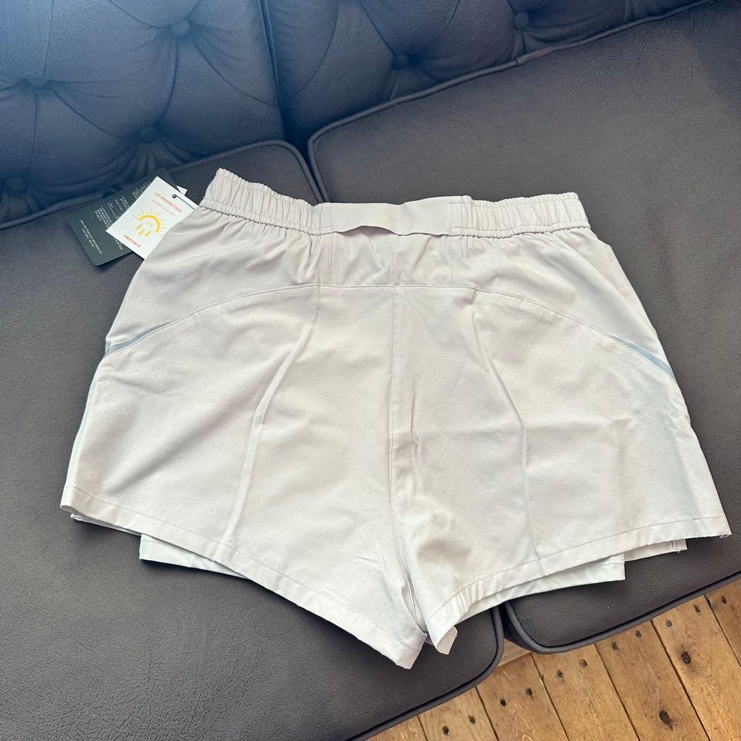 MN382 新品 XEXYMIX ショートパンツ L グレー レギンス付き