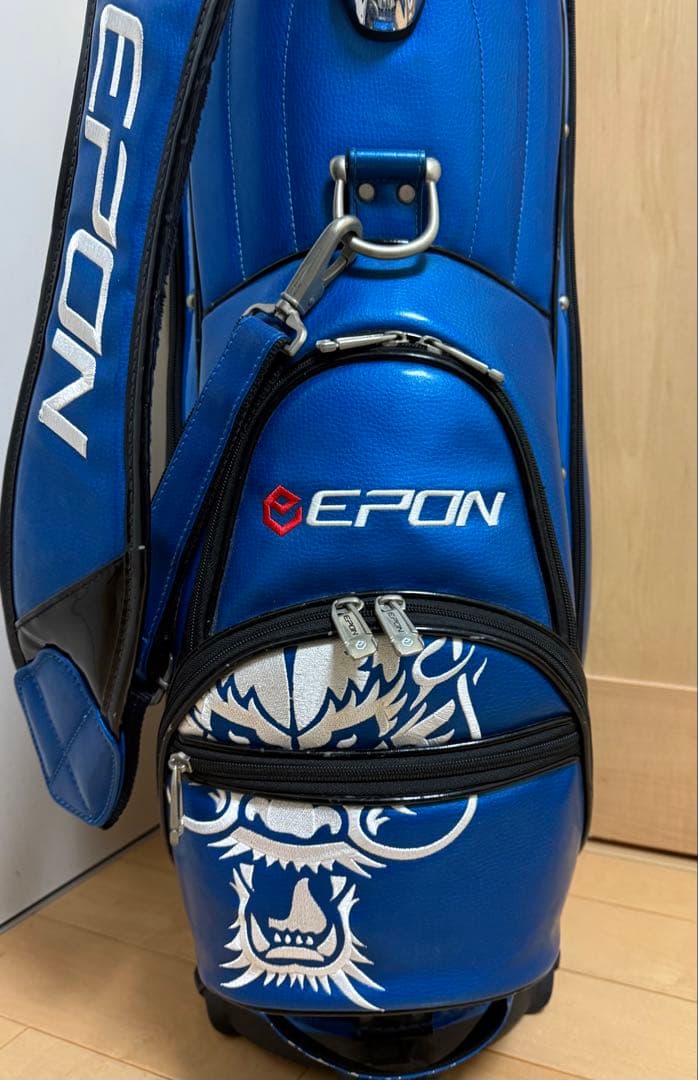 限定★エポン★キャディバッグ★龍★EPON★ゴルフ★ゴルフバッグ★遠藤製作所★青