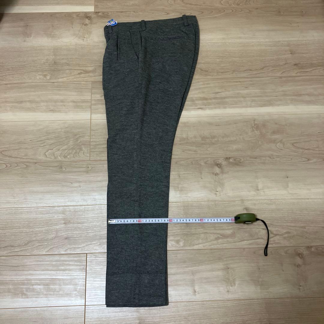 BEAMS GOLF ビームスゴルフ ウールストレッチパンツ ロゴ　グレー