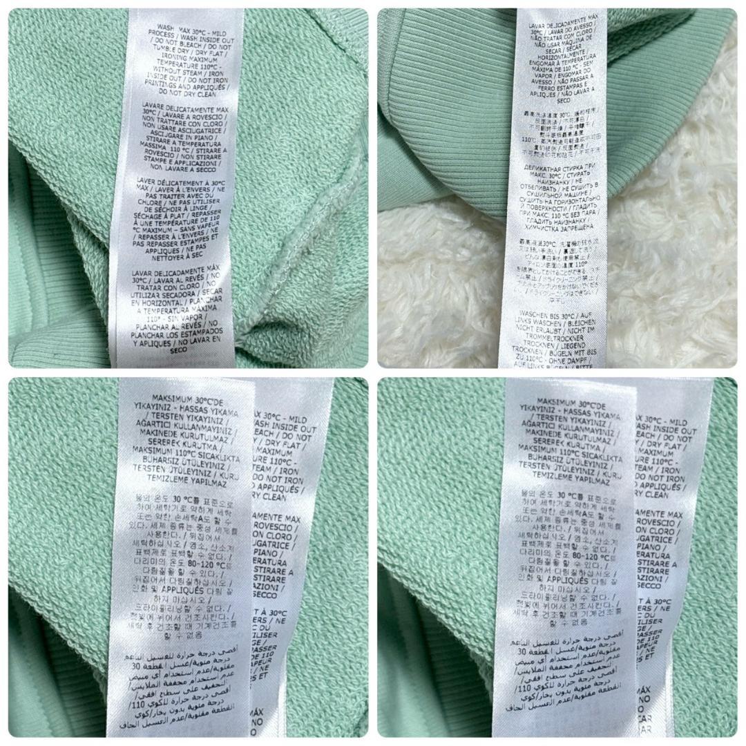 Jimmy CHOO ロゴ フーディ ミントグリーン Mサイズ相当 ジミーチュウ