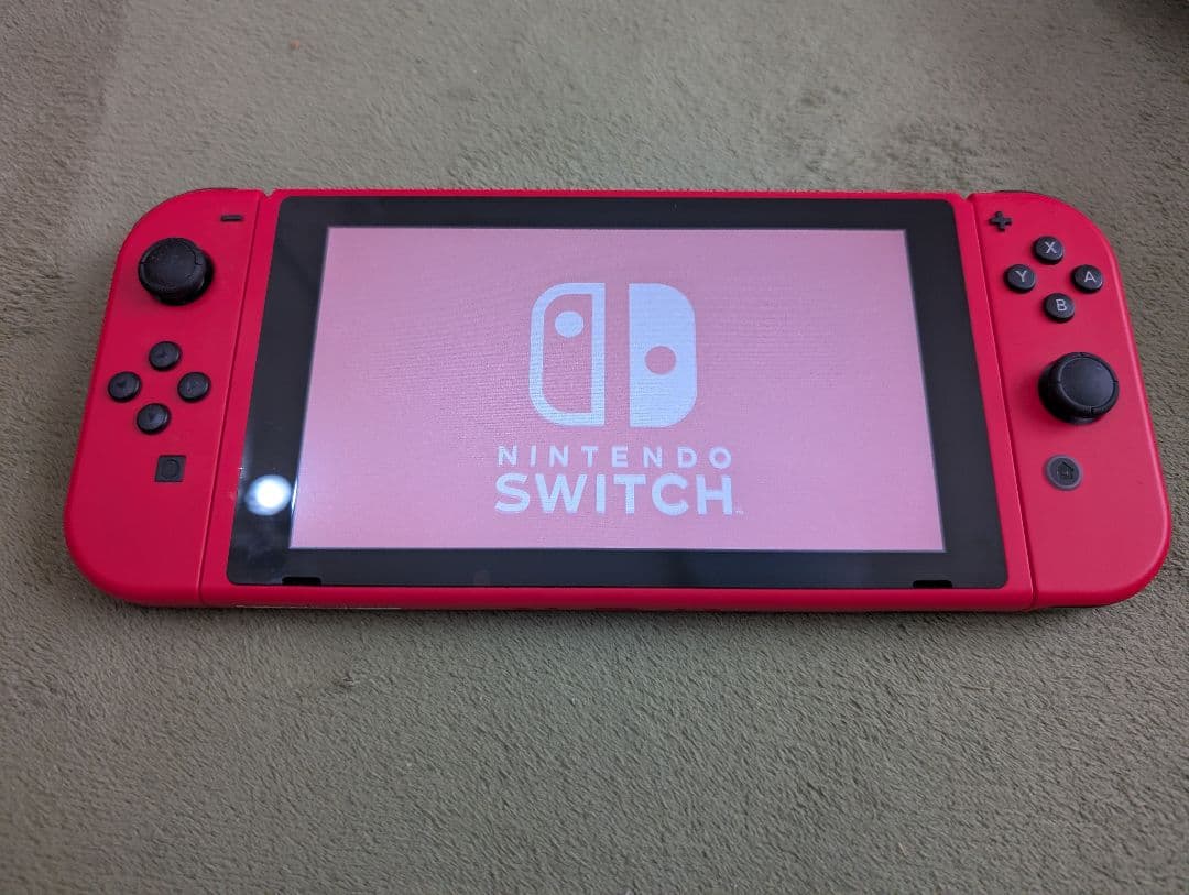 中古　Nintendo Switch 本体 マリオレッド✕ブルー