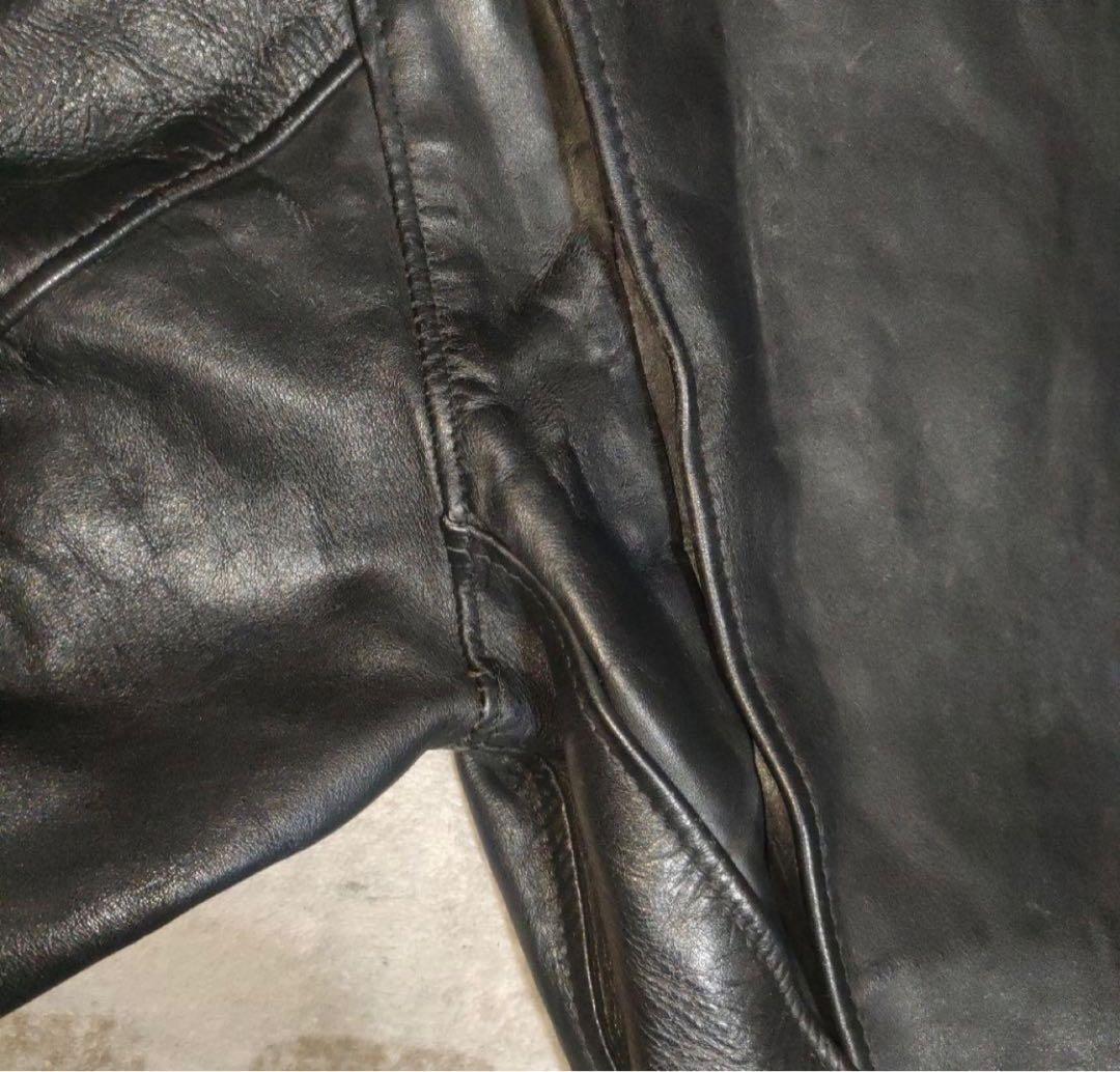 Schott ブラック レザージャケット　36