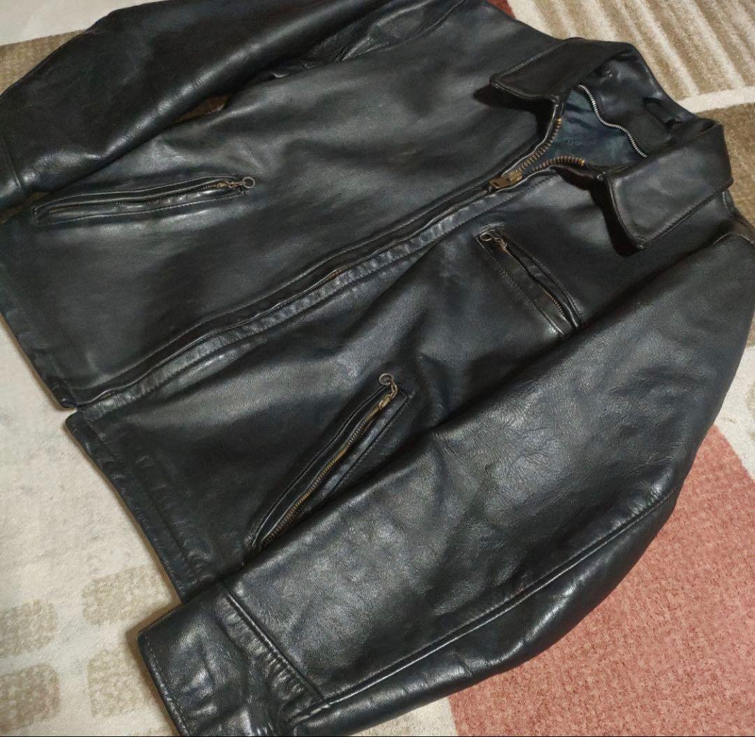 Schott ブラック レザージャケット　36