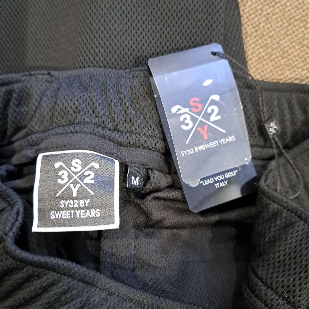 限定値下げSY32 GOLF ブラック ハーフジップセットアップsize M