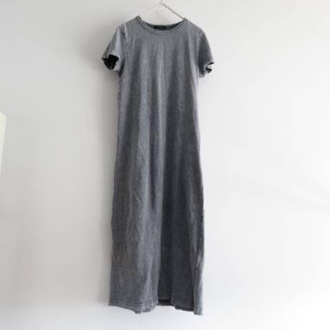 DouDou　ドゥドゥ　マキシ丈　デニムカラー　ワンピース　ブラック　36