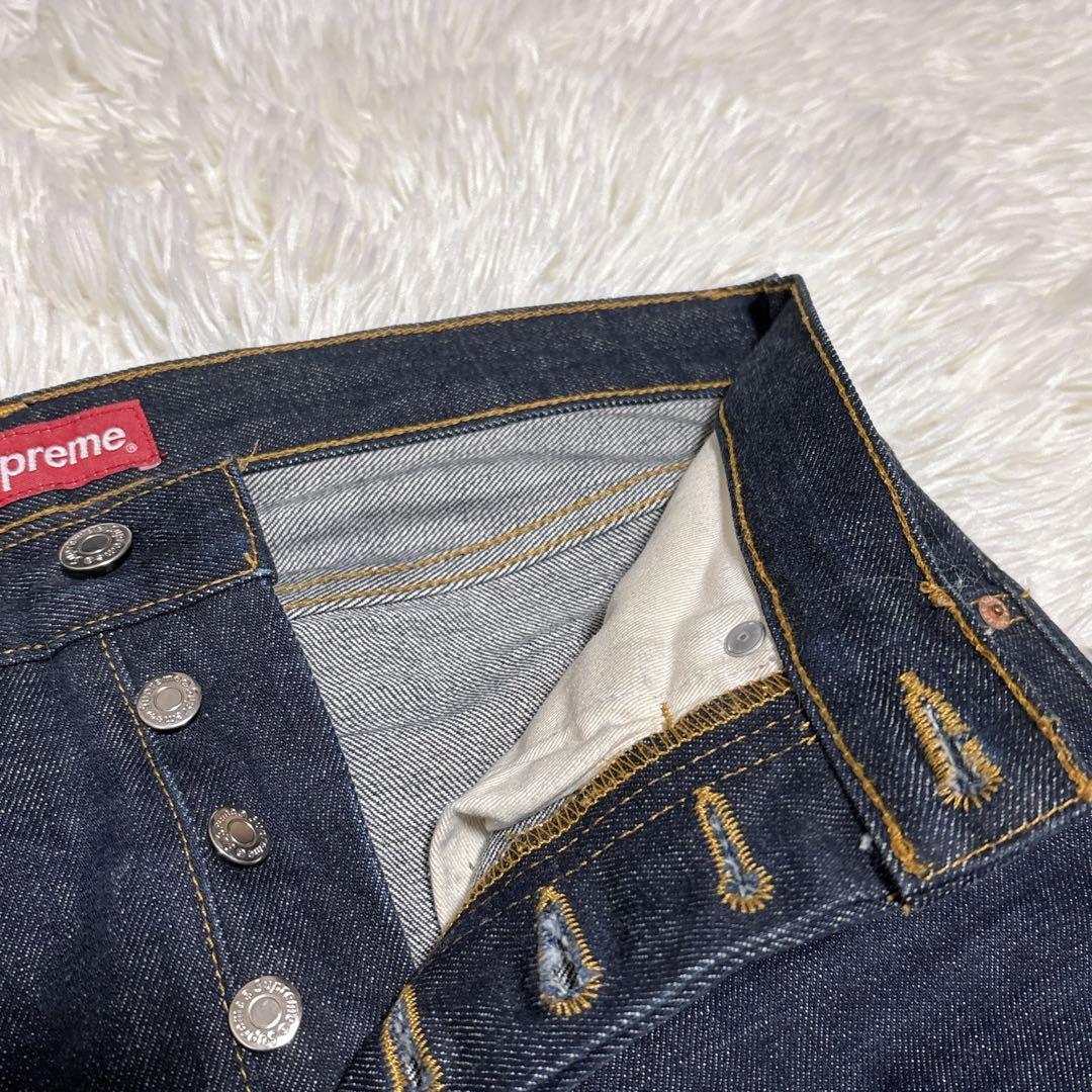 SUPREME シュプリーム　デニム　30 濃紺　ストレート　アメリカ製