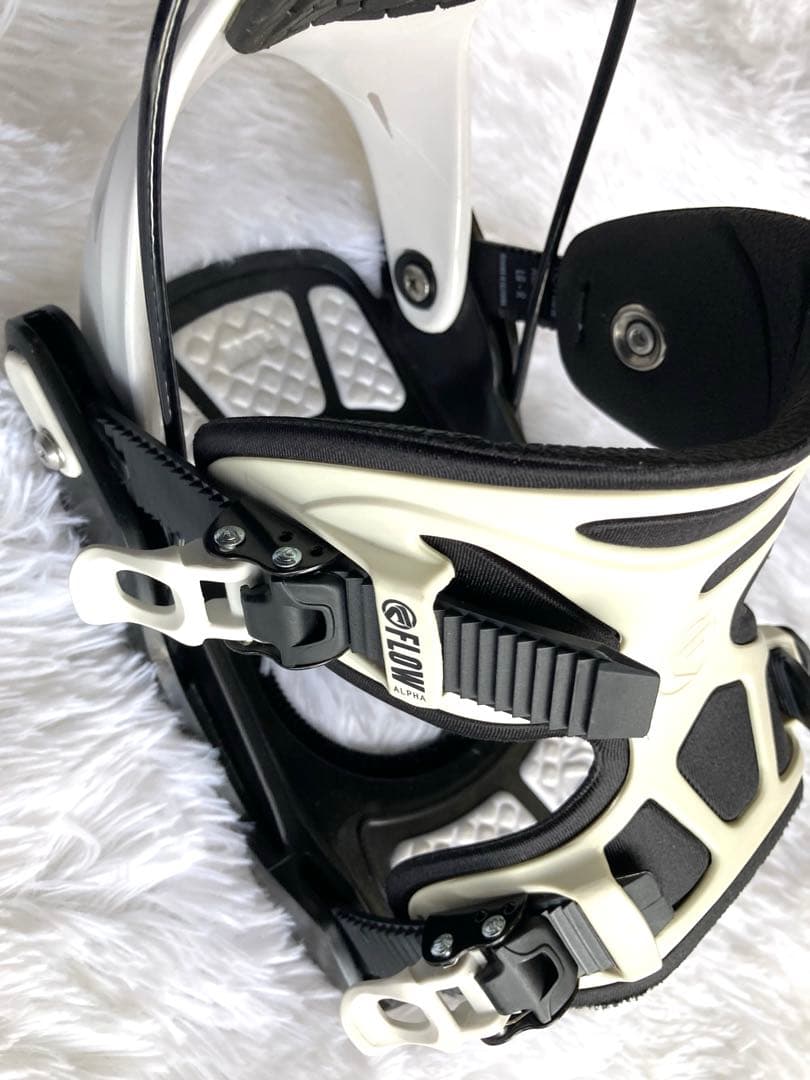 FLOW フロー スノーボード ビンディング ALPHA LG-Lホワイト