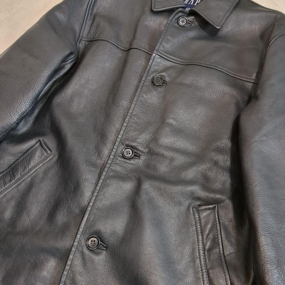 美品 オールドギャップ カーコート ブラック リアルレザー Mサイズ 野村訓市