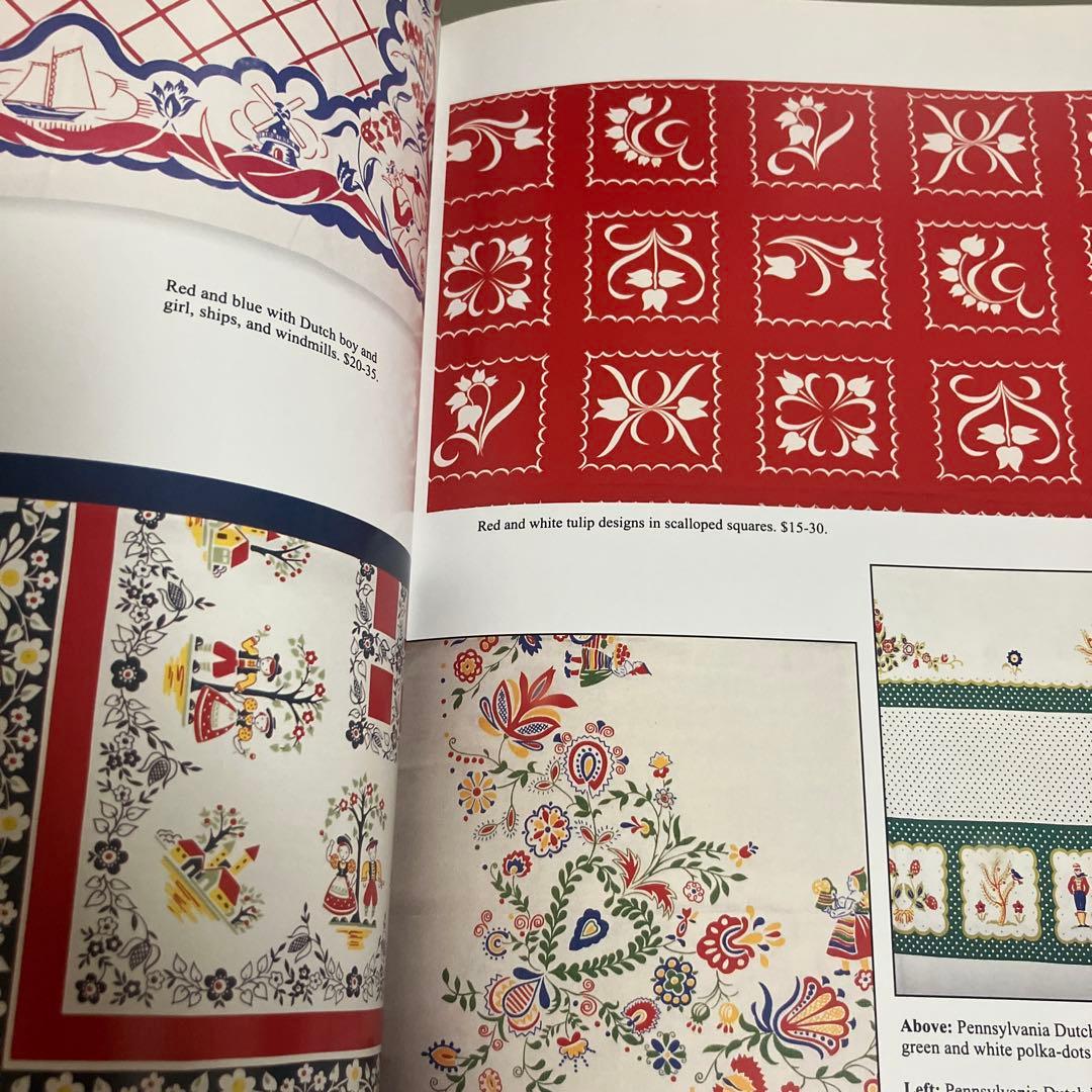 洋書　1940〜50年代のビンテージテーブルクロスのデザイン集　貴重