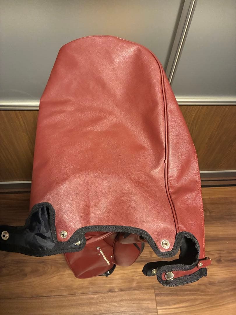 【中古美品】VESSEL 7.5型 スタンド式キャディバッグ ダブルストラップ