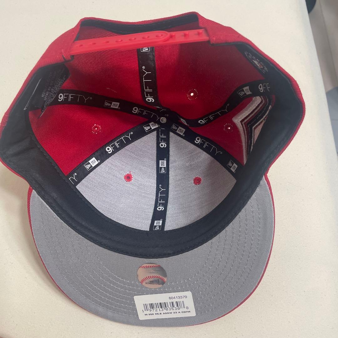 エンゼルス 9FIFTY キャップ レッド ASGパッチ付き