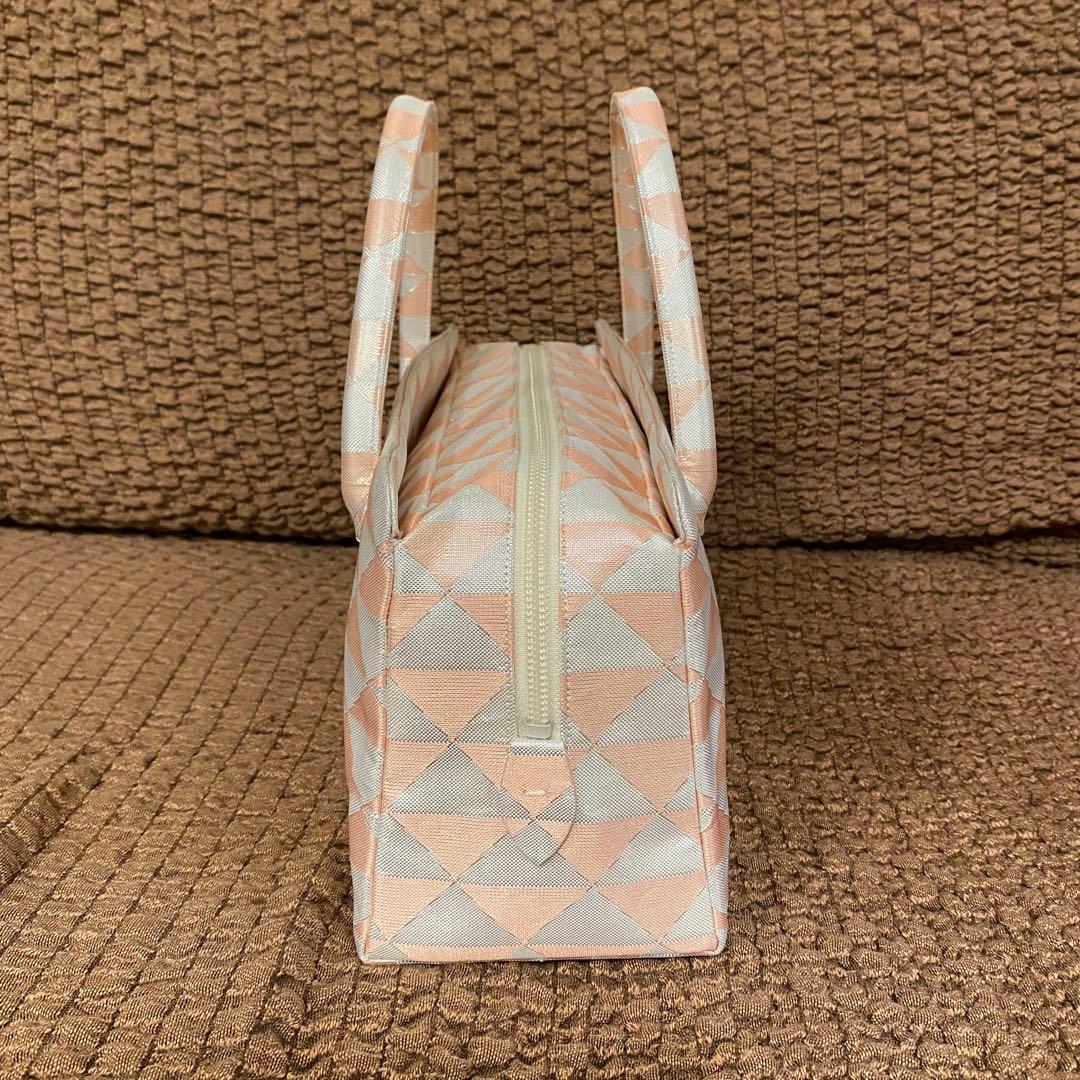 春様　利休バッグ　和装バッグ　井澤屋　鱗紋　ピンク×白　完売品